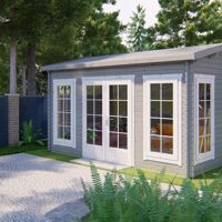 Blokhut - Tuinhuis Arne | 28 mm | vuren onbehandeld