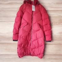 Glo-Story winter jas lang rood M