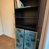 zwarte Billy kast Ikea 