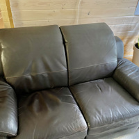 2 Vouwbare Deelbare Leren Banken die comfortabel zitten