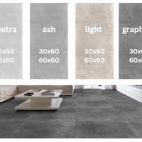 Betonlooktegel flaminia space ash/grafite/light 60x60/30x60