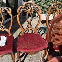 4 biedermeier stoelen voor eettafel