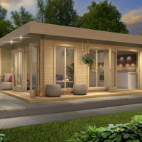 NIEUW modern houten tuinhuis Dominica