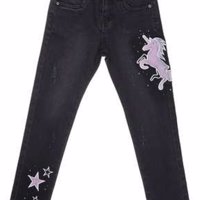 Stretchy skinny jeans zwart Unicorn 164