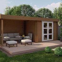 Blokhut - Tuinhuis Maja | 28 mm | vuren onbehandeld