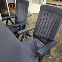 Tuinset kunststof blauw