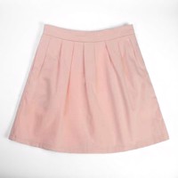 Meisjes plooi rok lichtroze 164