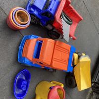 Speelset - kiepwagens en vuilniswagen