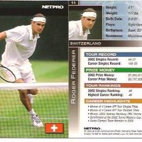 Netpro card Roger Federer 2003      