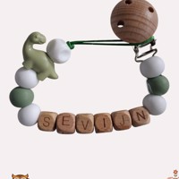 nr 8 noekies naam speenkoord dino langnek khaki wit