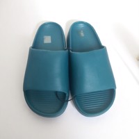 Heren slippers effen groen 41