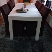 eetkamer tafel 210cm.x90 cm.