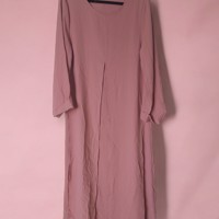 JCL wijde zomer maxi-jurk roze S/36