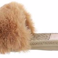 NN152 Givana Fluffy slippers camel 40
