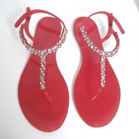 Sandalen rood met strass steentjes 37