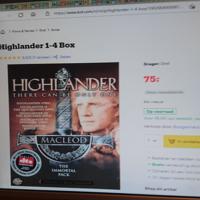 highlander 5 dvd box,z.g.a.n ,kost 2e hands 75 euro bij bol.