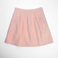 Meisjes plooi rok lichtroze 170