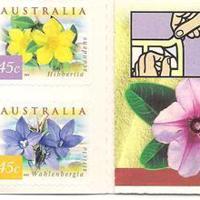  Postzegelboekje bloemen Australie