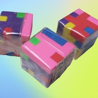 3x gum kubus puzzel 3x3cm