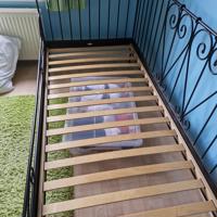 Ikea princessenbed zwart met lattenbodem 90/200