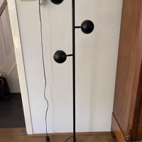 Zwarte 3 bollen lamp