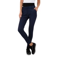 Stretchy sterren broek marineblauw M