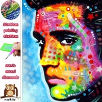 50x40cm Diamond Painting Elvis (rond) nr 2029 