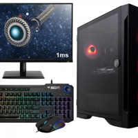 AMD Ryzen 5 RGB 6-Core Budget Game PC SET COMPLEET 