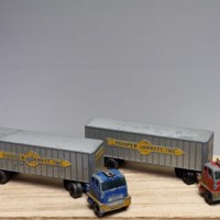 2 Lesney Hendrickson Tractor Inter-State Double Freighter 