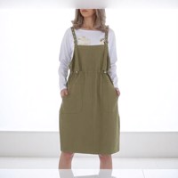 Cashual jurk khaki groen one size