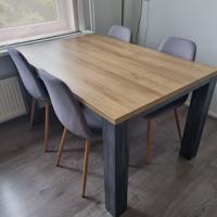 Eetkamertafel Finn - licht eikenkleur - 77x139x90 cm  