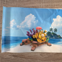 Creatieve bouwblokkenset - Schildpad en bloemen bouwset