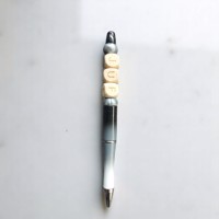 Gepersonaliseerde balpen JUF grijs