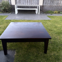 Houten bruine salontafel 