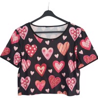 croptop hartjes patroon L