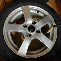 Te koop 4 winterbanden(nieuw)195/50R15 op alu velg steek 108