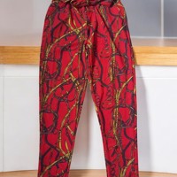 Fashion Design broek rood S/M