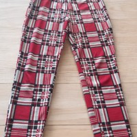 Emery Rose legging geruit rood XL