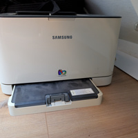 Kleurenprinter, zwarte toner is wel op