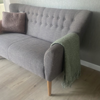 2 zits zitbankje taupe scandinavisch