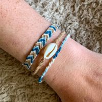 Handgemaakte strand armbanden set 3 delig