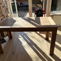 Teakhouten eettafel 