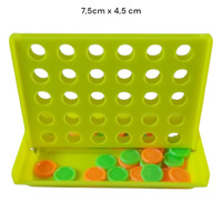 4 op een rij spel , geel mini 7,5cm x 4,5cm