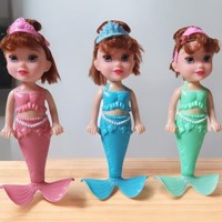 set van 3x Mermaid zeemeermin poppen 18cm