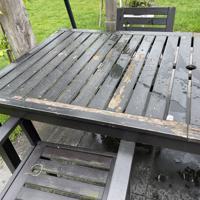 Tuintafel en 3 stoelen