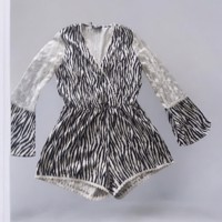 Emmash Paris playsuit zebra L/40