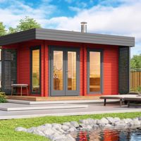 Saunahuis Inari 40 mm