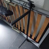2x Flexa Whitewash bed 90x200cm met 2 laden en elek. lattenbodem