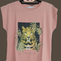 Glo-story t-shirt roze tijger S