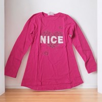 Seagull longsleeve pink hart nice glitter en parels 170/176